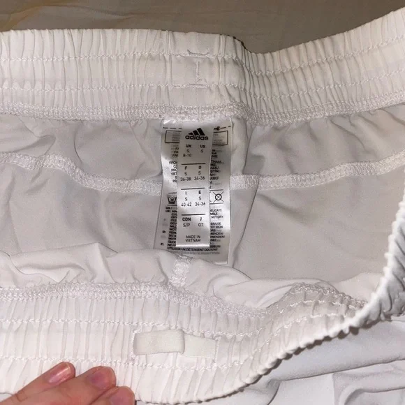 Adidas Women's Athletic White Shorts - Picture 3 of 4